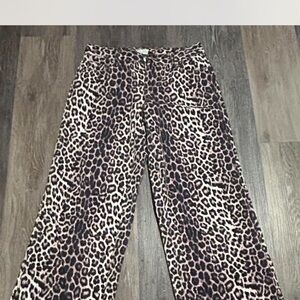 PacSun Leopard Print Wide Leg Pants